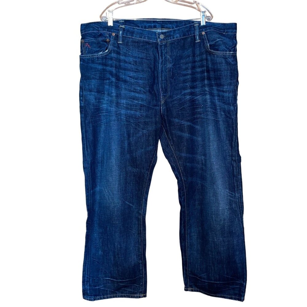 Polo Ralph Lauren Mens  Jeans 46R X 30L Blue Denim 100% Cotton